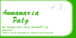 annamaria palg business card